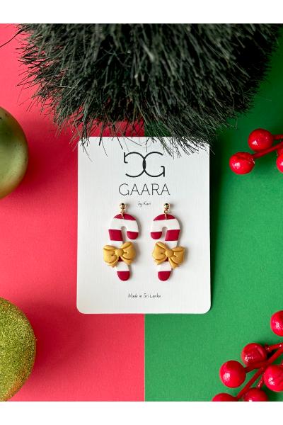 Festive Earrings - Candy Cane Dreams